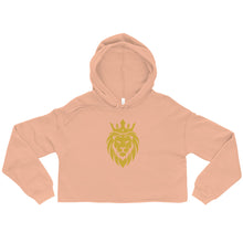 Load image into Gallery viewer, Bold Lion  - Ladies Crop Hoodie
