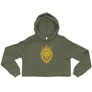 Bold Lion  - Ladies Crop Hoodie